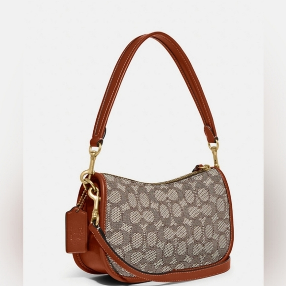 🎀NWT Authentic Disney X Coach Swinger Signature Textile Jacquard Mickey Mouse💖 - Picture 6 of 16